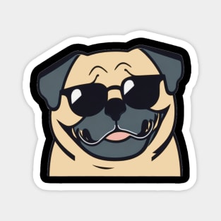 The coolest Pug ever Magnet