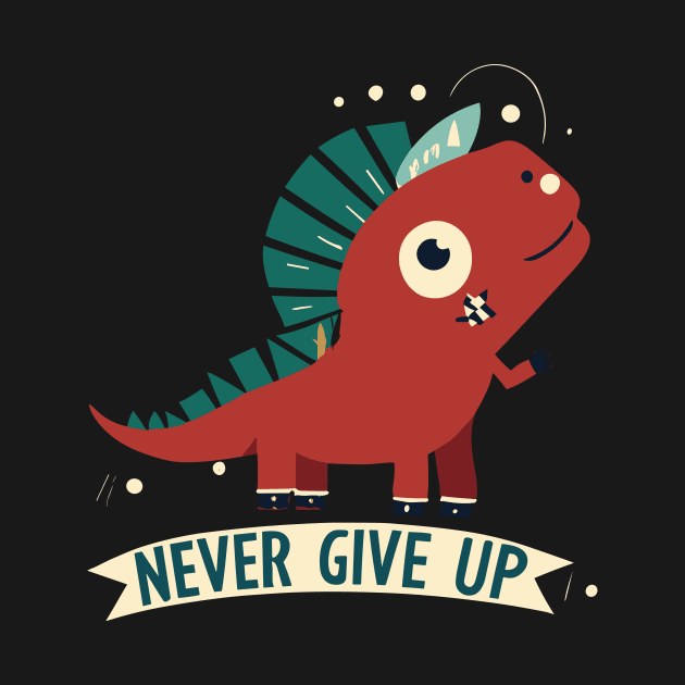 Dino never give up by Tiberiuss