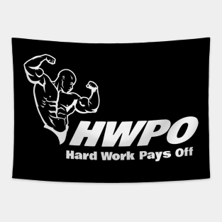 Workout Motivation | HWPO Hard Work Pays Off Tapestry