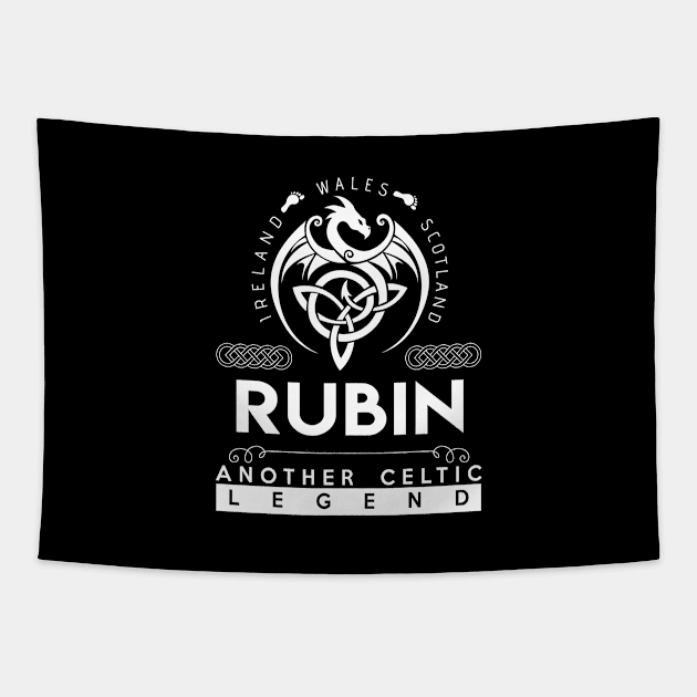 Rubin Name T Shirt - Another Celtic Legend Rubin Dragon Gift Item Tapestry by harpermargy8920