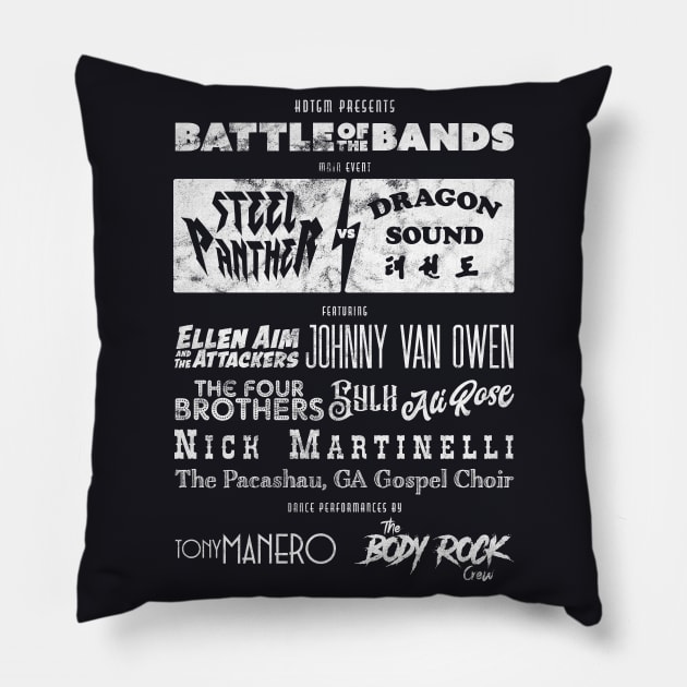 HDTGM Battle of the Bands Pillow by henrybaulch