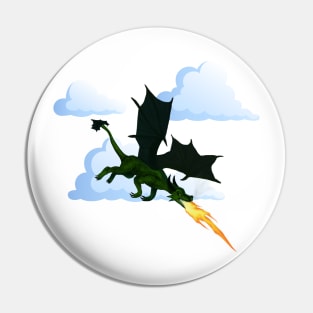 Flying Dragon Fire - Green Pin