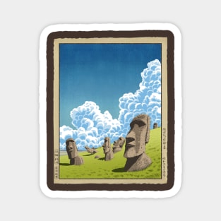 Moai statues Magnet