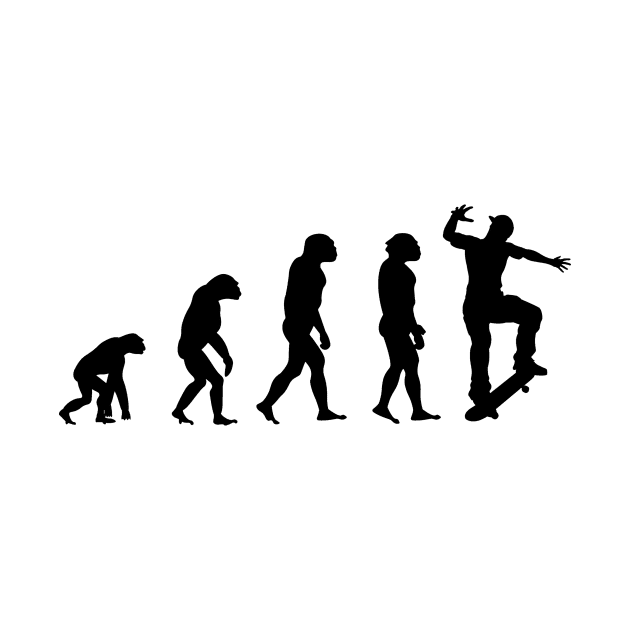 Evolution Skater Skateboarding Gift by Mesyo