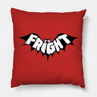 Black & White Fright Bat Pillow