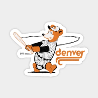 Defunct Denver Bears Minor League Baseball 1982 Magnet