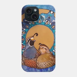 Quail Mandala Magic Mushrooms Phone Case