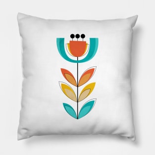 Mid Century Flower 10 Pillow