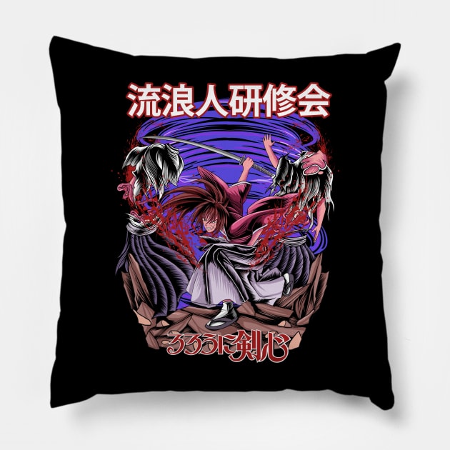 Samurai x Anime Fanart Pillow by Planet of Tees