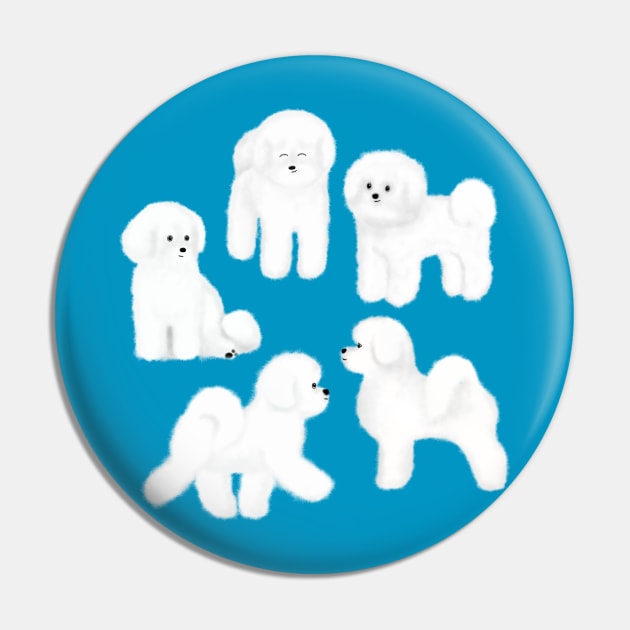 Bichon Frise Pin by illucalliart