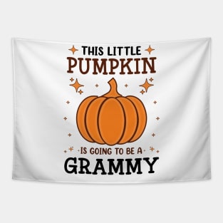 Grammy Little Pumpkin Pregnancy Announcement Halloween Tapestry