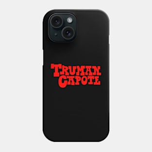 Capote Classic - Typographic Tribute to Truman Phone Case