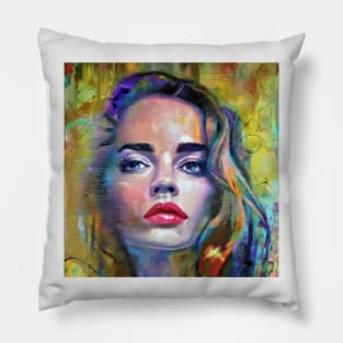 Colorful face of Denise Pillow