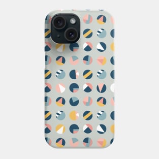 Circle Collage Blue Phone Case