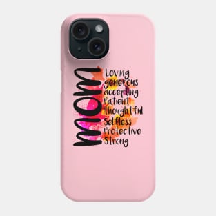 Trendy Mother's Day Best Mom Colorful Graphic Tops Phone Case