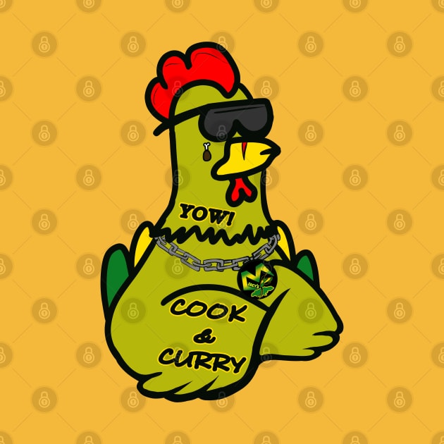 "C.C." the Curry Chicken by Mercy's Merch