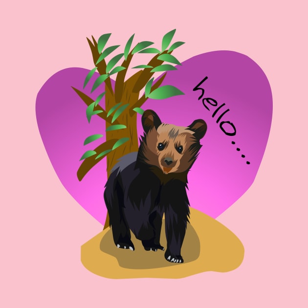 Litte cute love bear by Fadmel