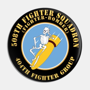 508th Fighter Squadron (Fighter Bomber), 404th Fighter Group X 300 Pin