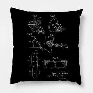 Archery Target Matt Stand Vintage Funny Novelty Patent Drawing Pillow