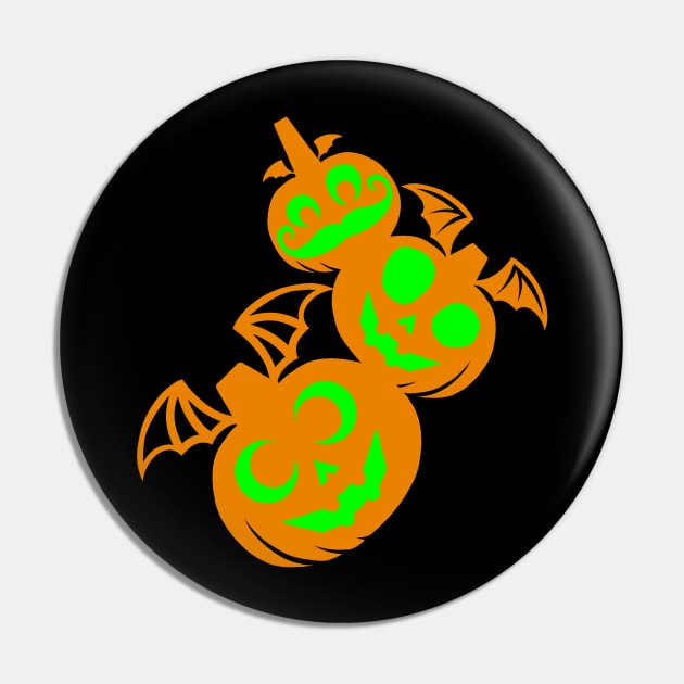 Vampire Pumpkin Buddies - Too Spooky Edition Pin by OdinUnger