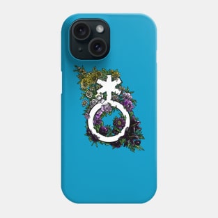 Non-binary Symbol Flowers Enby Phone Case