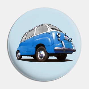 FIAT 600 Multipla in blue Pin