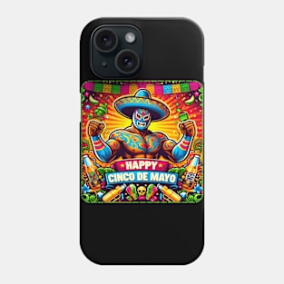 Happy Cinco de Mayo Lucha Libre Luchador Phone Case