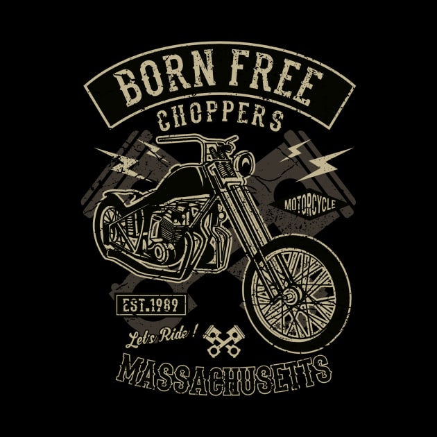 Born Free Choppers Motorcycle Hogs Big Bikes Motor bikes by MrWatanabe