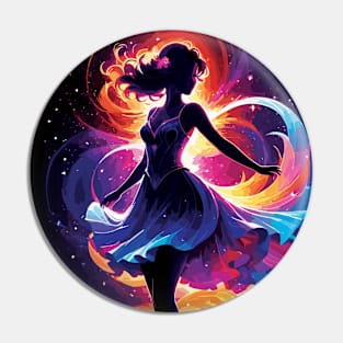 Woman in Galaxy Pin