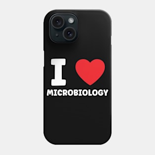 I Love Heart Microbiology Phone Case