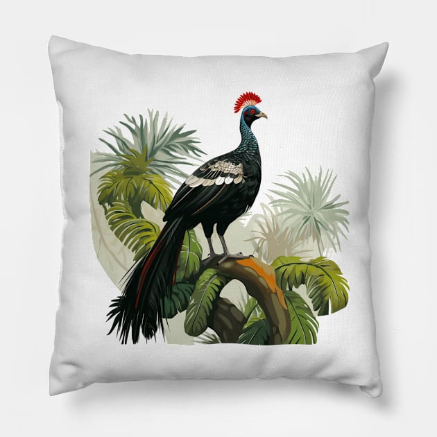 Horned Guan Pillow by zooleisurelife