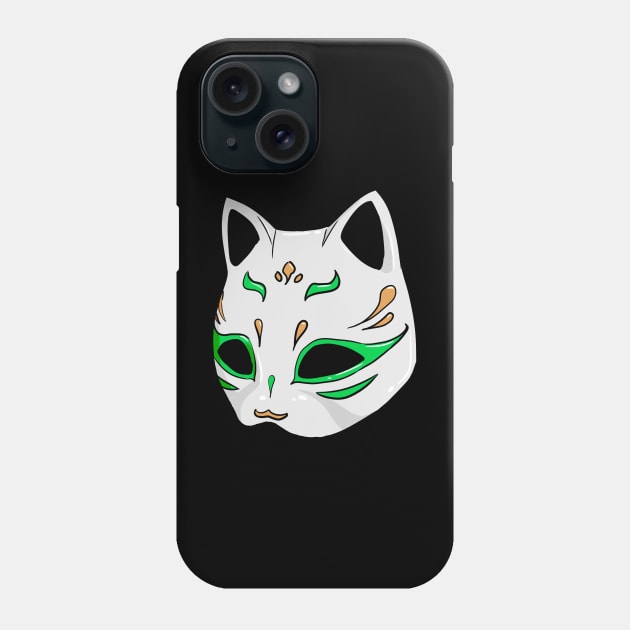 Neko mask 2 Phone Case by Mang Kumis