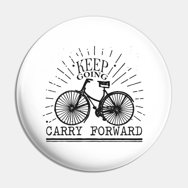 'Keep Going. Carry Forward' Military Public Service Shirt Pin by ourwackyhome