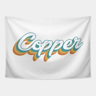 Copper Mountain Colorado Retro Lettering Tapestry