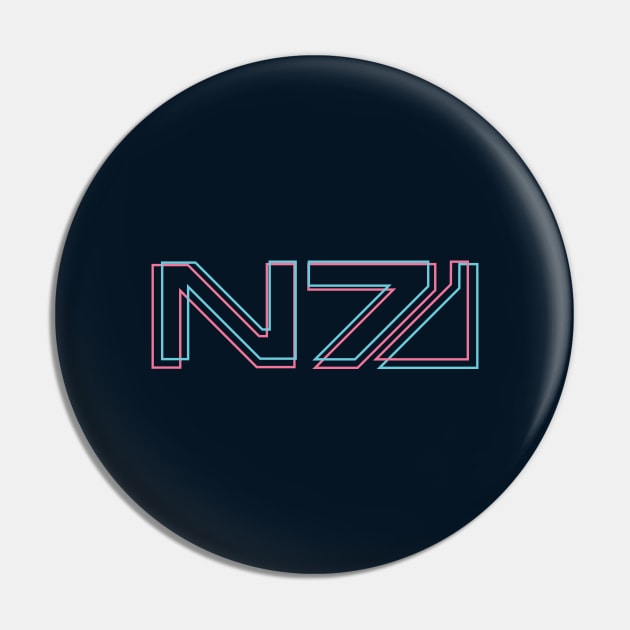 Mass Effect - N7 Symbol Pin by BadBox