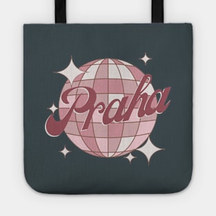 Praha Prague City Czech Republic Retro Vintage Dance Design Tote