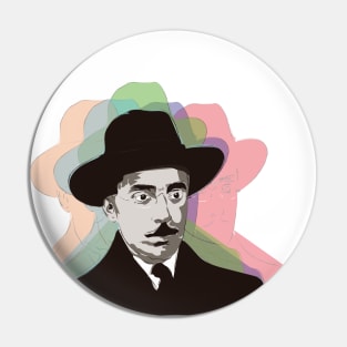 Portrait of Fernando Pessoa Pin