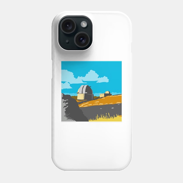 Mt John Observatory Lake Tekapo WPA Phone Case by retrovectors