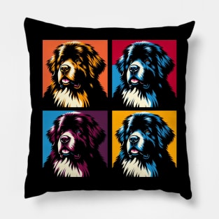 Newfoundland Dog Pop Art - Dog Lover Gifts Pillow