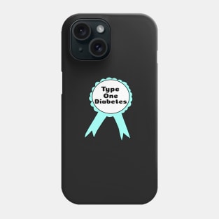 T1D Ribbon - Light Blue Phone Case