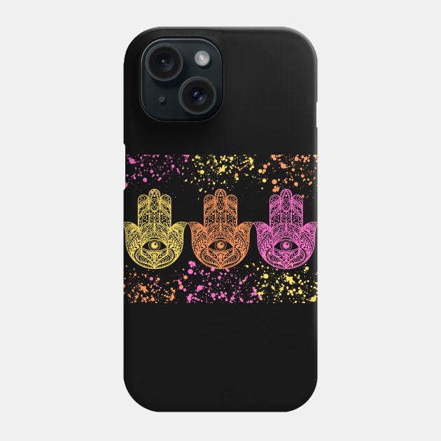 Trippy Hamsa Phone Case by Hypnotic Highs