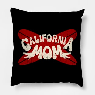 California Mom distressd surf adventure Pillow