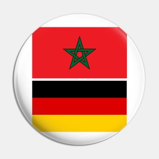 Moroccan and Germany Union Flag Pin