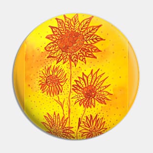 Floral design Pin