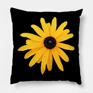 Yellow Flower Floral Photo Cutout Pillow