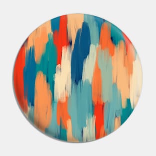 Brushstrokes in camouflage Pin