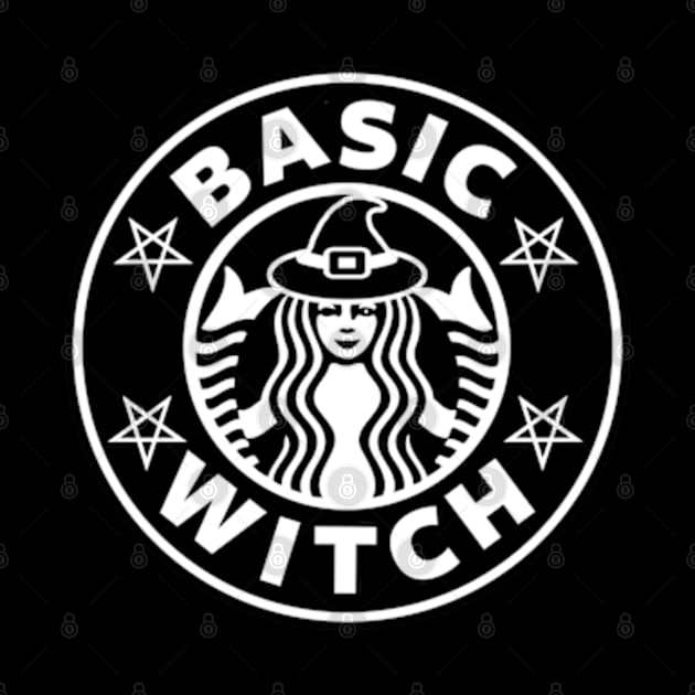 Basic Witch Halloween Coffee Pentagram Star by btcillustration