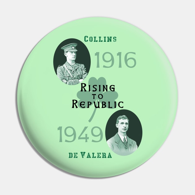 Rising to Republic: for a United Ireland (green) Pin by Spine Film