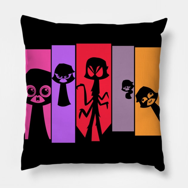 Azarath Metrion... Cinco? Pillow by SnowballinHell