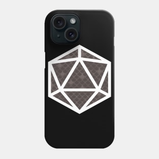 D20 Decal Badge - Scales Black Phone Case